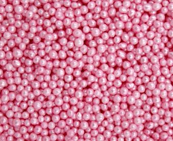 Picture of BABY PINK SUGAR MINI PEARLS EDIBLE SPRINKLES X 50G